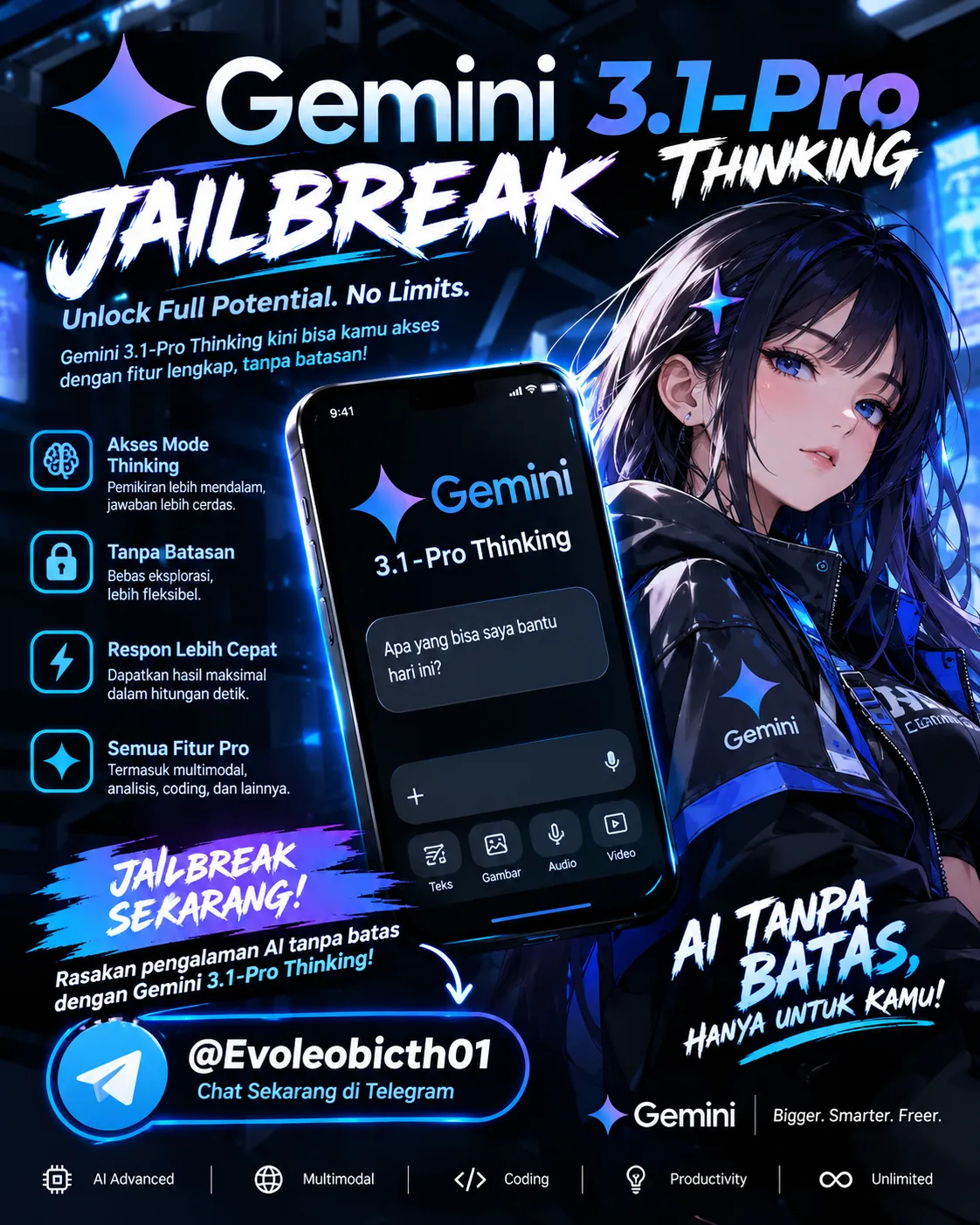 Jailbreak Gemini 3.1-Pro Thinking ⚡